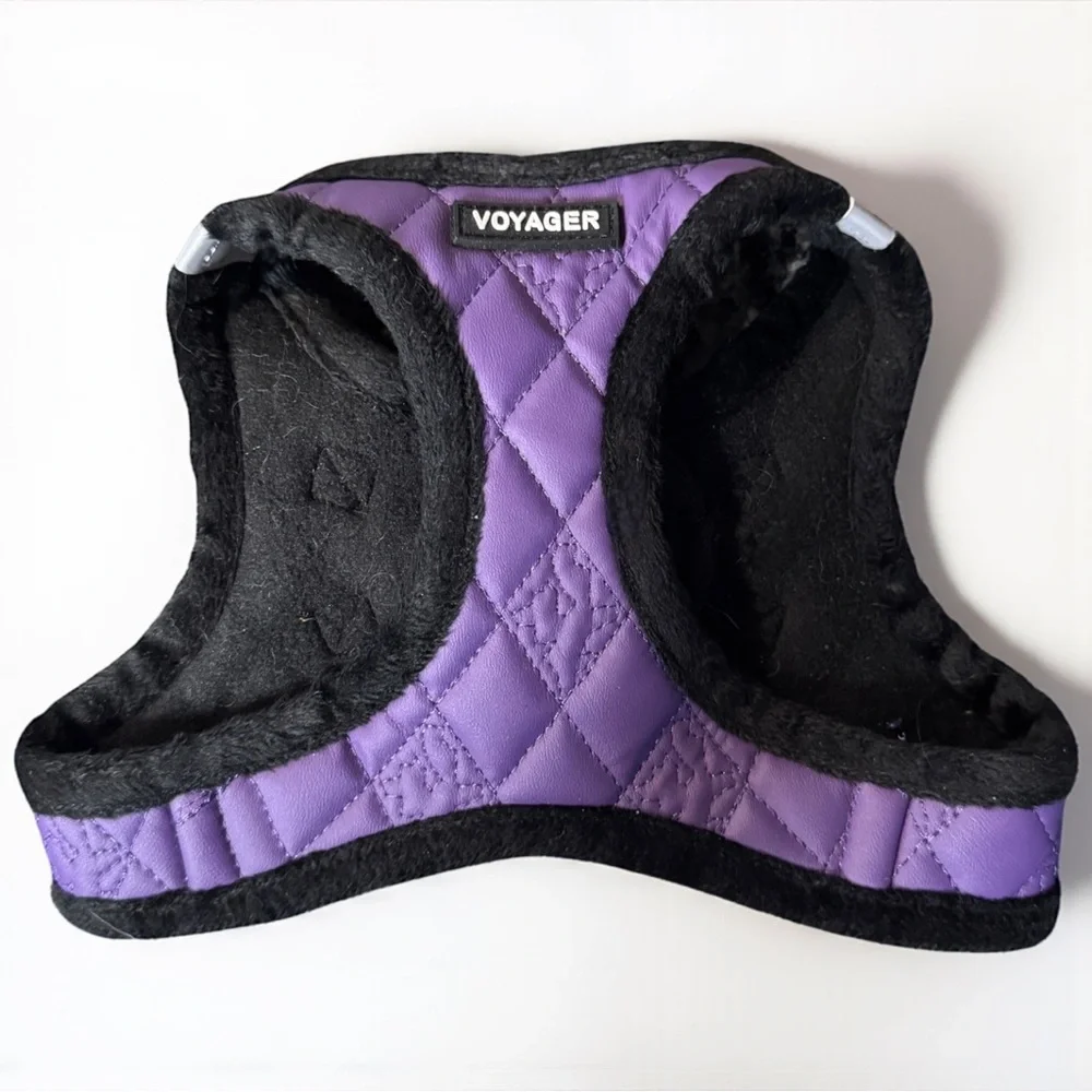 Voyager Step-In Plush Dog Harness Purple Small NWOT Reflective Vest NWOT